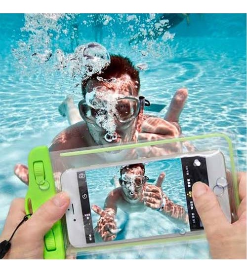 Pack Of 3 Mobile Phone Waterproof Bag Touch Screen Transparent Airbag